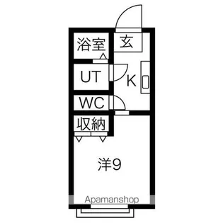 コーポたちばな【101号室】の間取り