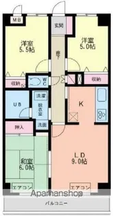 グレンツェント・ハイム相模大野【4階】の間取り