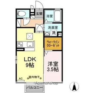 ベルミドール【1階】の間取り