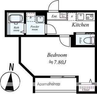 GRADUS拝島Ⅱ【1階】の間取り