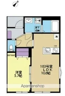 ソラーレ横浜反町【1階】の間取り