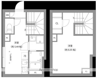 MONSOLEIL水天宮【1階】の間取り
