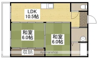 JSビル美鈴園弐番館(旧CALM美鈴園弐番館)【403号室】の間取り