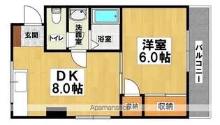 サンハイム【4階】の間取り