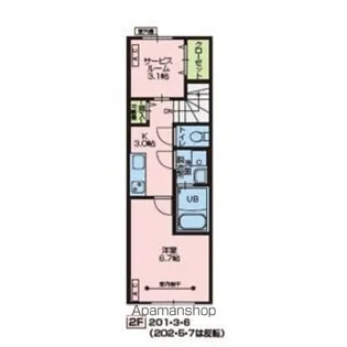 1Kの間取り画像