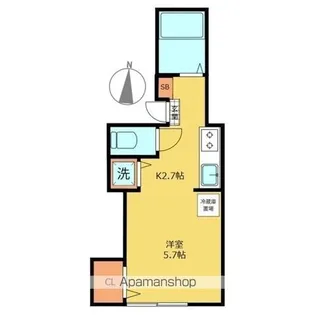 セントラル東中野【202号室】の間取り