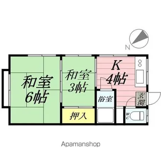 平野荘【2階】の間取り