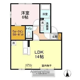 グリーンピア B【2階】の間取り