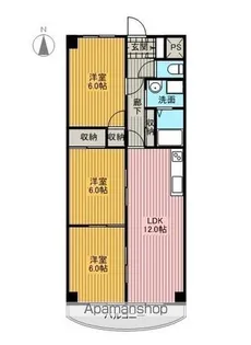 シェレナハイツ【2階】の間取り