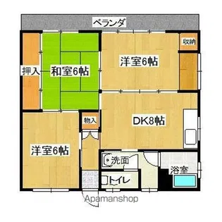 ユートピア桜ヶ丘【201号室】の間取り