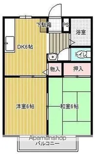 ハイツ池園【2階】の間取り