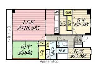 フルセイル権太坂【206号室】の間取り