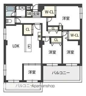 コート北千里【2階】の間取り