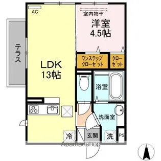 ラニー ラグーン【1階】の間取り
