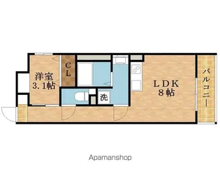 S-MOVE大阪鶴見【1階】の間取り