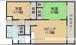 ジュエルタウン湯川Ⅲ【208号室】の間取り