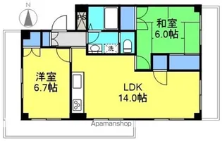 ステータスヒル甲府七番館【401号室号室】の間取り