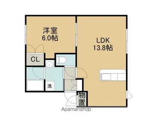 グレイスⅠ【103号室】の間取り