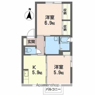 バローダM【2階】の間取り