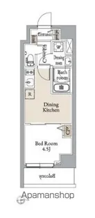 グランカーサ住吉Ⅲ【4階】の間取り