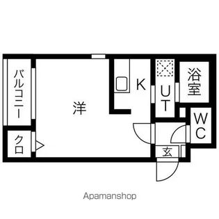 グランコンフォール米野Ⅱ【202号室号室】の間取り