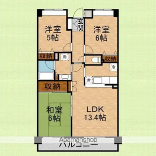 アンジェリーク【4階】の間取り