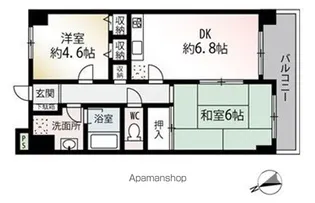 フォレスタ井土ヶ谷Ⅱ【1階】の間取り