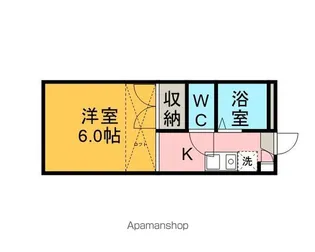 FUJI【107号室】の間取り