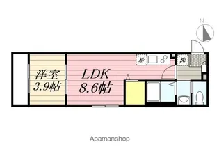 LEAF HILLS SHINMATSUDO【2階】の間取り