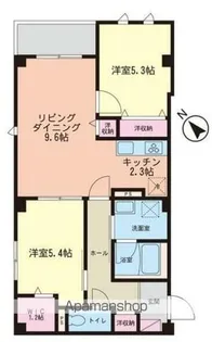 プルメリア東白楽【4階】の間取り