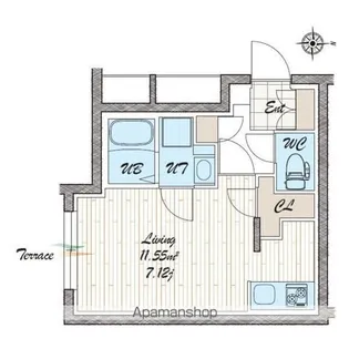 QUADOR NOIE 池下【102号室】の間取り