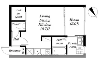 ラクス【102号室】の間取り