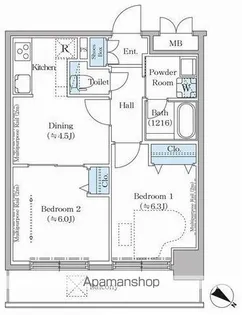 ステラテラス【9階】の間取り