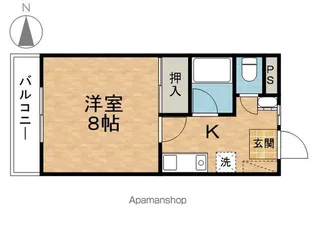 コーポアプリコット【2階】の間取り