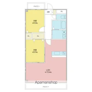 LAULEA(ラウレア)神丘【2階】の間取り