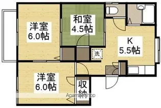 三友コーポ【102号室】の間取り