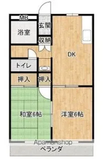 カーサヴェルデ【2階】の間取り