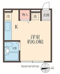 メゾン上野毛【1階】の間取り