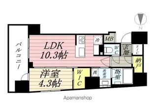 フレンシア四谷左門町【5階】の間取り