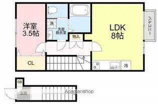 フォレス北仙台Ⅰ【2階】の間取り