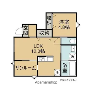 アヴニール向中野Ⅱ【1階】の間取り