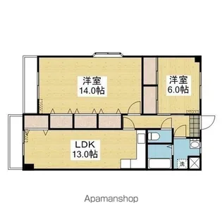 Mホーナー来住【601.号室】の間取り