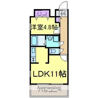 IMPERIAL【105号室】の間取り