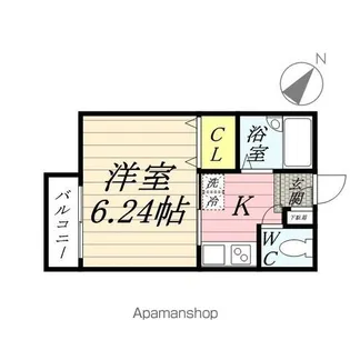 アイカーサ横浜【2階】の間取り