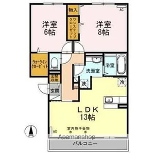 メイユールMS Ⅲ【3階】の間取り