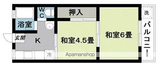 栢本ハイツ【2階】の間取り