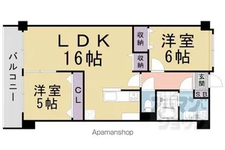 アビターレ室町【201号室】の間取り