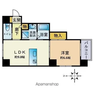 セリユ下大利【5階】の間取り