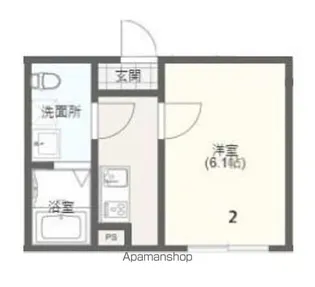 飯能市栄町新築アパート【2階】の間取り