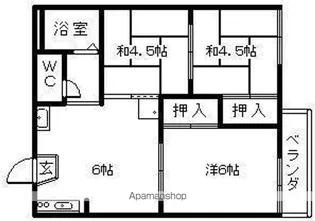 フレグランスフジノ【202号室】の間取り